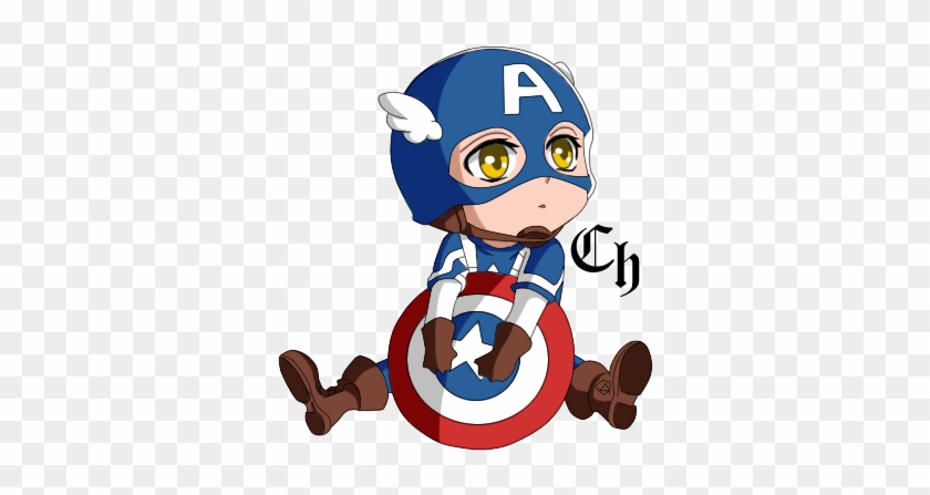Captain America By Cute-heart - Captain America Cute Cartoon.