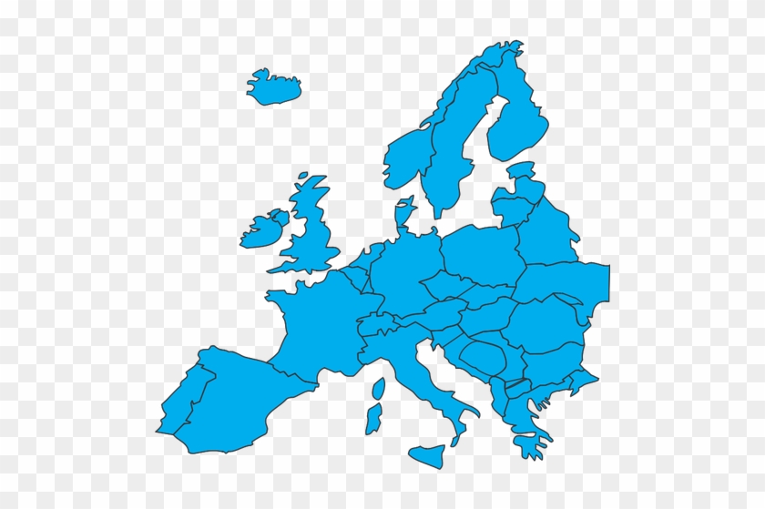 Europe Map Clipart - Single Euro Payments Area #398254
