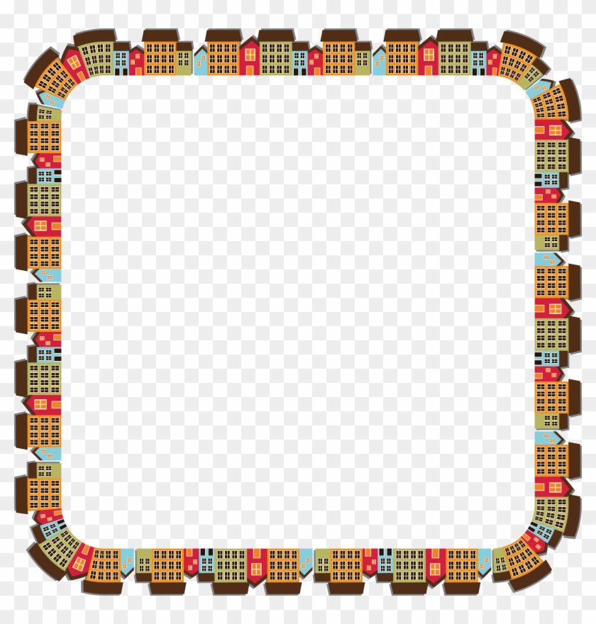 Free Clipart Of A Town Frame - Free Clipart Of A Town Frame #398379
