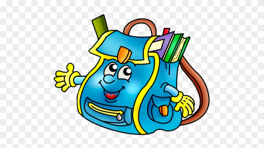 Clip Art Schoolschool - School Bag Clipart #398483