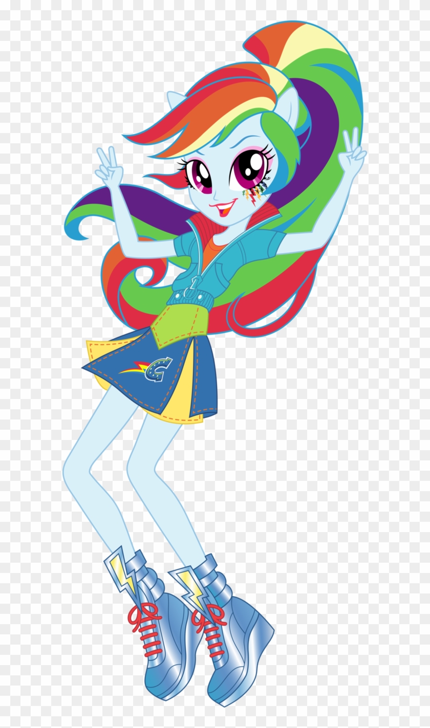 Image Of School Spirit Clip Art Medium Size - Rainbow Dash Equestria Girl Friendship Games #398531