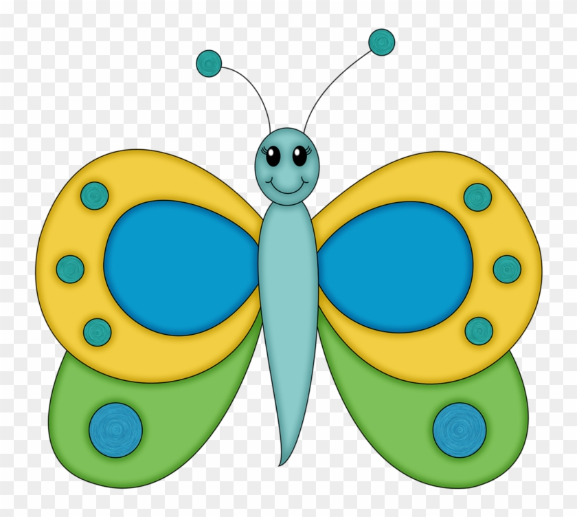 Butterfly Cartoon Yellow Clip Art - Butterfly Cartoon Yellow Clip Art #398576