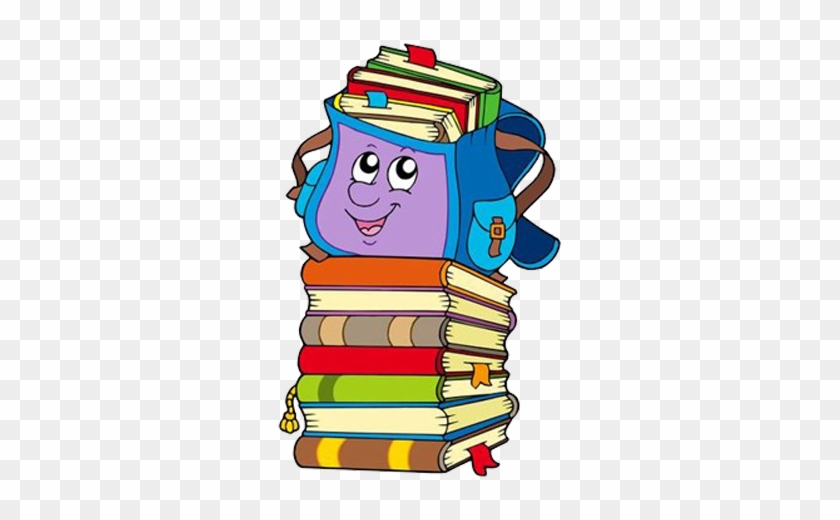 Gify Nena - Škola Str - - Cartoon Pile Of Books #398641