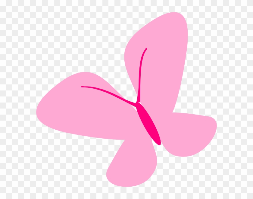 Pink Butterfly Clipart Png - Light Pink Butterfly Clipart #398780