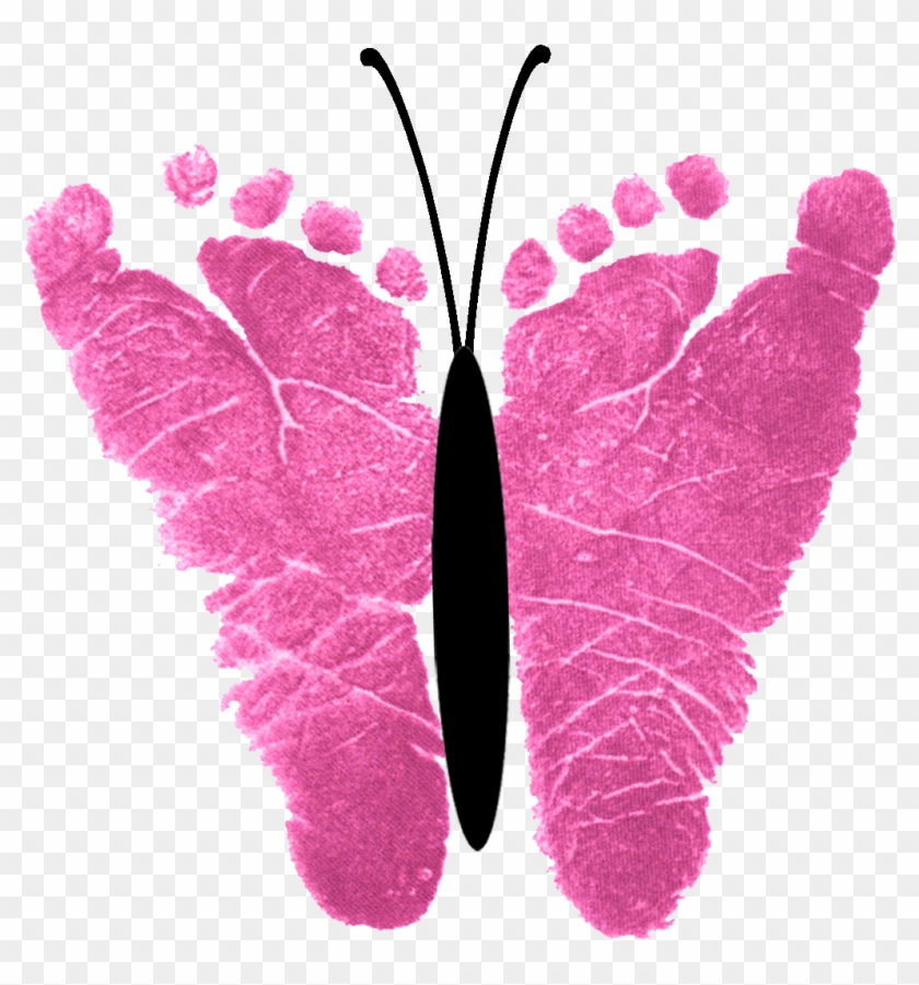 Butterfly With Baby Footprint #398805