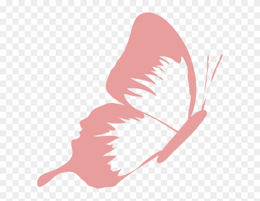 Butterfly Fuchsia Pink Clip Art - Pink Butterflies Clipart Transparent #398806