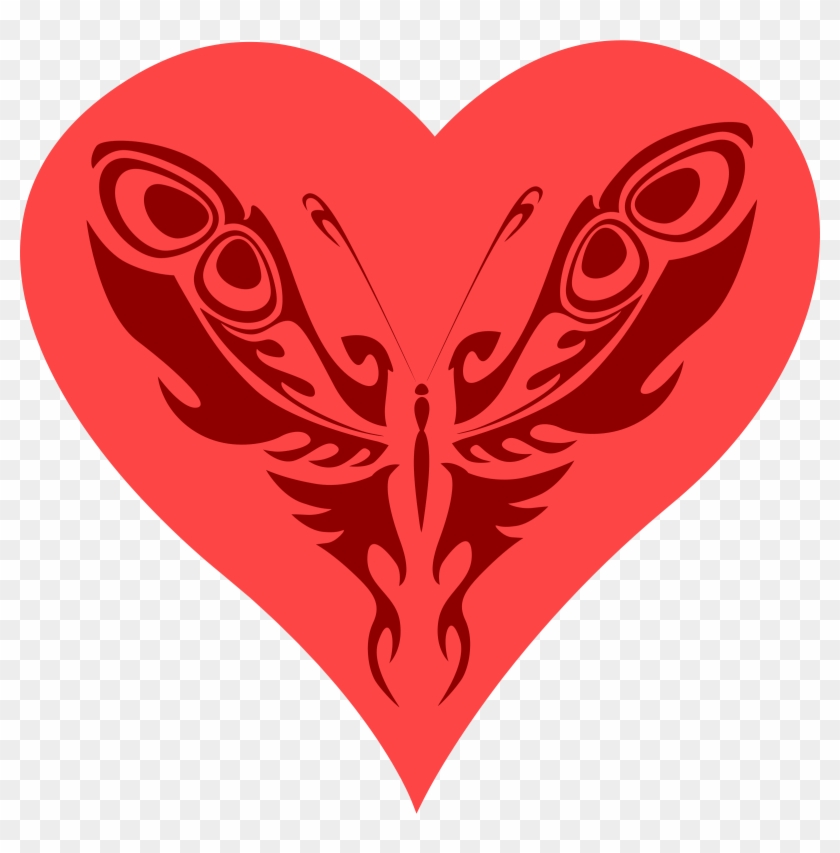 Related Heart Butterfly Clipart - Butterfly #398861