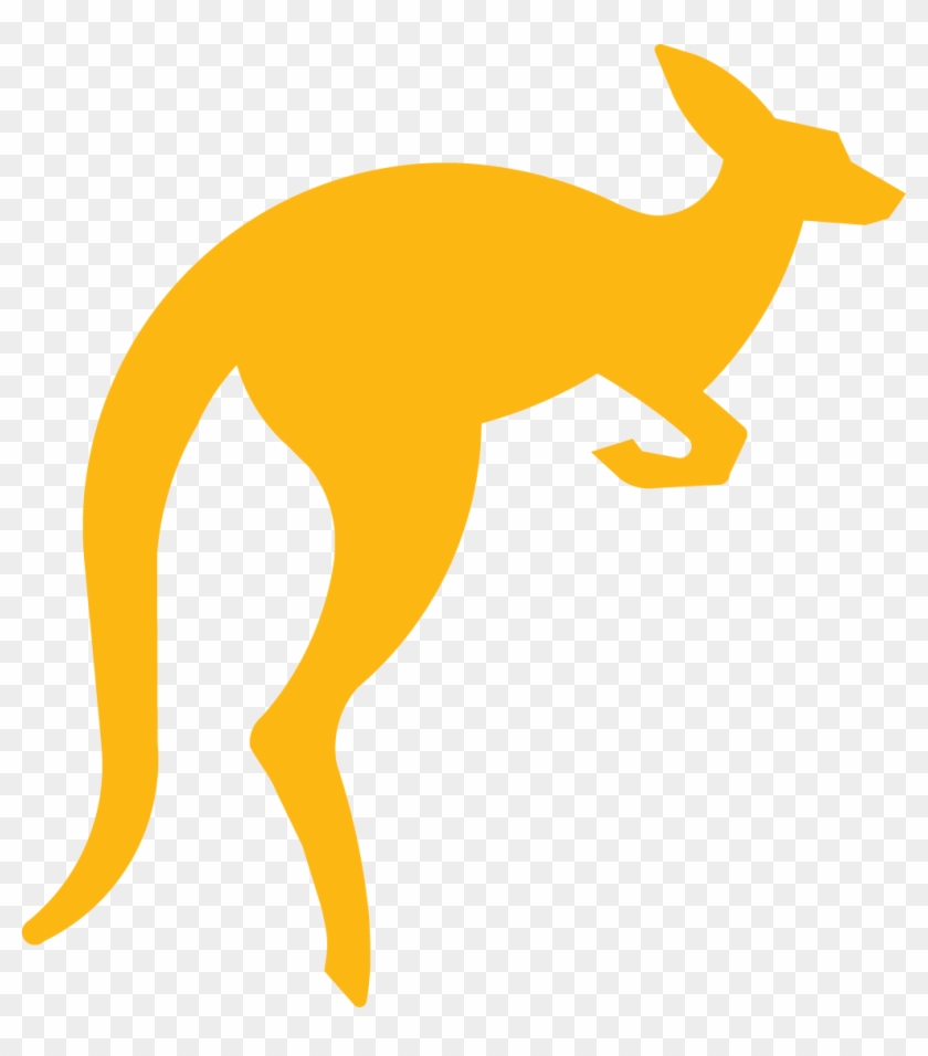 Kangaroo - Yellow Kangaroo Png #398907