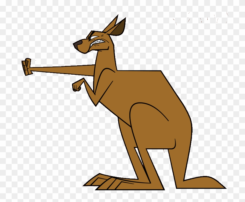 Kangaroo-2 - Cartoon Angry Kangaroo #398931