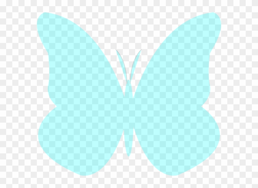 Bright Butterfly Clip Art At - Light Blue Butterfly Drawing #398973