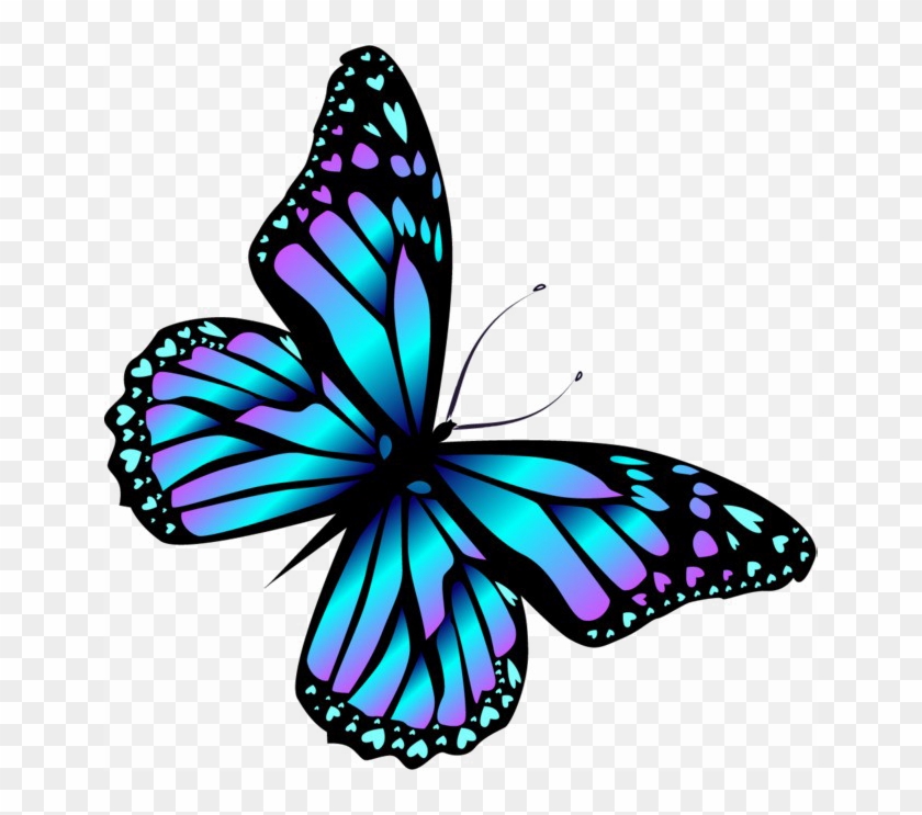 Blue Butterfly Png High-quality Image - Butterfly Cartoon #399043
