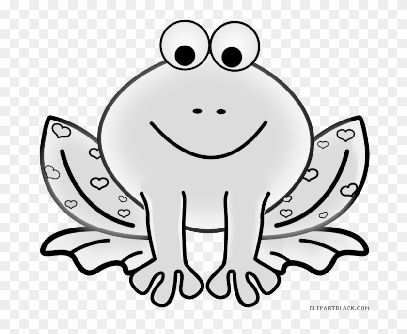 Cute Frog Animal Free Black White Clipart Images Clipartblack - Orange Frog Clip Art #399164