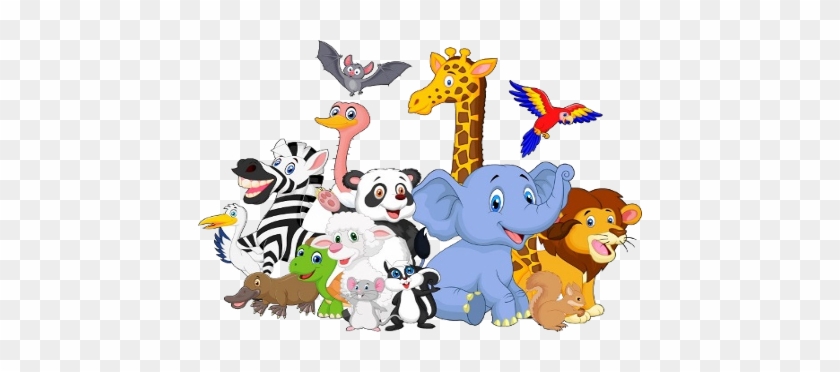 Cartoon Animal Group Header Image - Group Of Animals Cartoon #399166