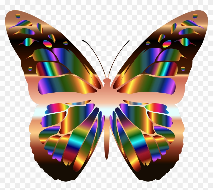 Abstract Animal Art Butterfly Png Image - Abstrakter Schmetterling Auf Taschenspiegel #399270