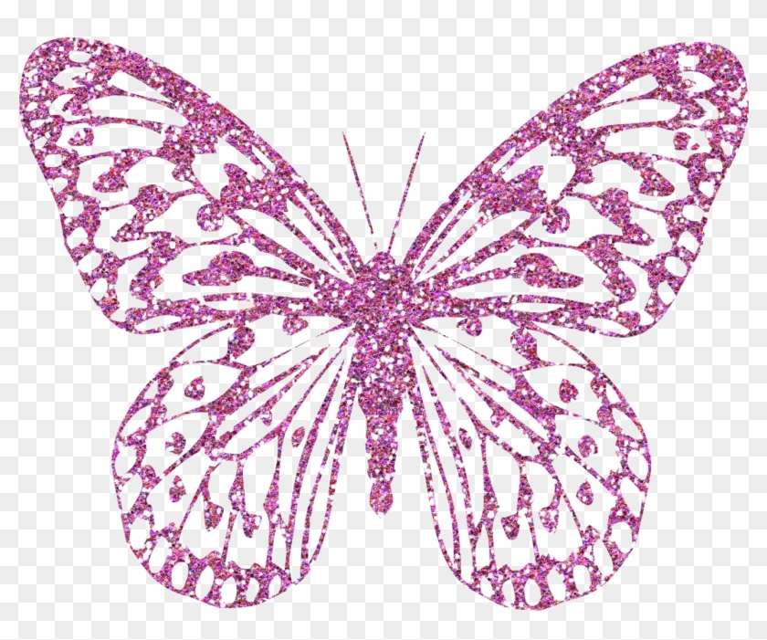 Pink Decorative Butterfly Png Clipart Image - Pink Butterfly Png Transparent #399281