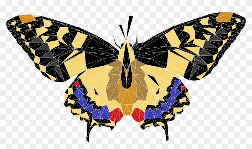 This Free Icons Png Design Of Low Poly Butterfly - ! 5'x7'area Rug #399284