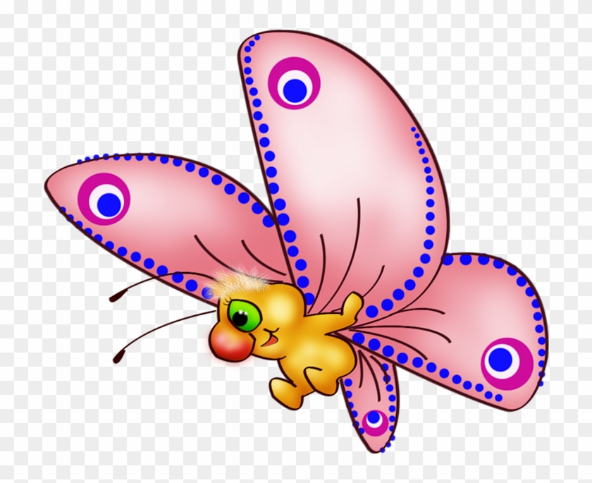 Cute Butterfly Cartoon Clip Art Images On A Transparent - Cartoon Bautterfly #399288