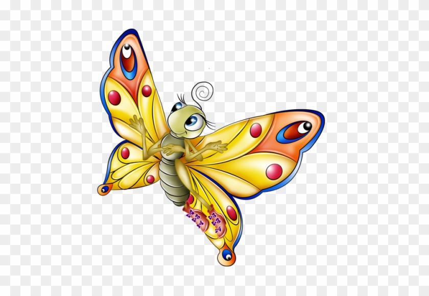 Papillon Clipart Bug - Butterfly Cartoon #399292