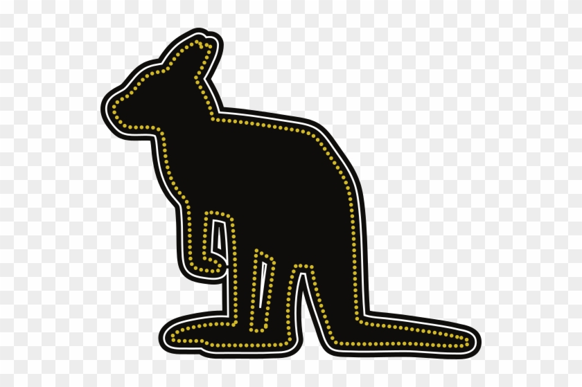 Australian Aboriginal Style Icon Of A Kangaroo - Australian Aboriginal Style Icon Of A Kangaroo #399310