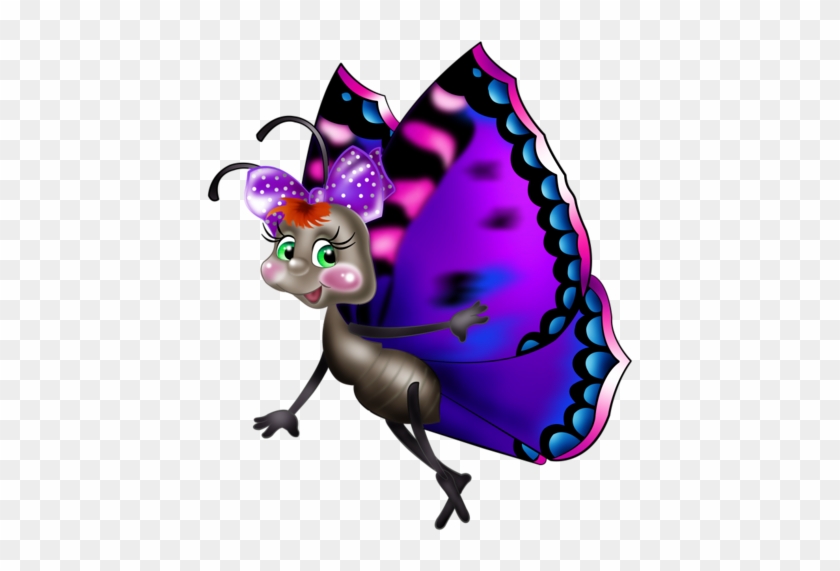 Pin Cartoon Butterfly Clip Art - Funny Butterflies #399359