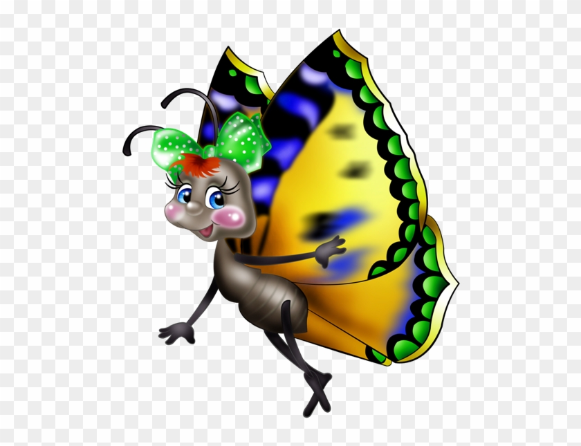 Butterfly Cartoon Clip Art - Funny Butterflies #399363
