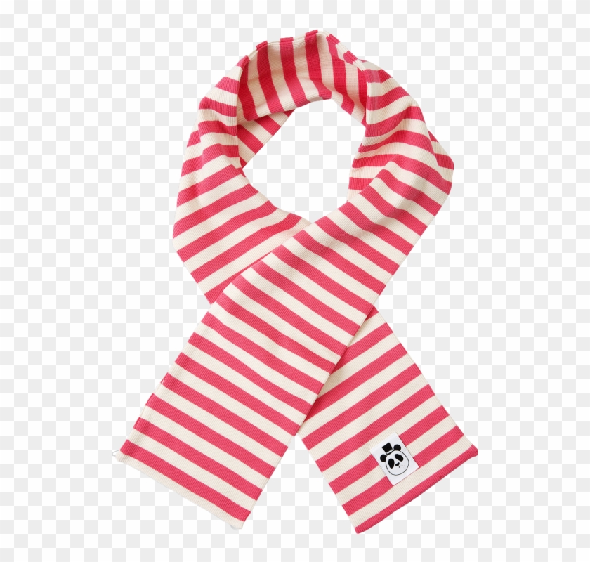 Mini Rodini Striped Rib Scarf - Stripe Rib Scarf In Pink #399551
