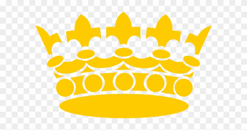 Golden Crown Png Clipart - Crown Vector Png Gold #399657