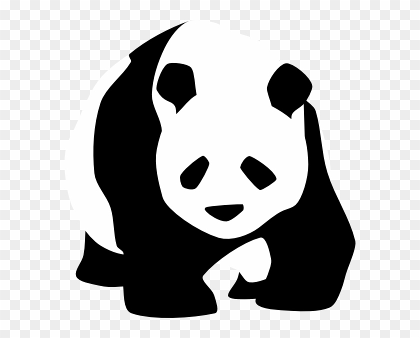 Panda 11 Png Clip Art - Panda Black And White #399672