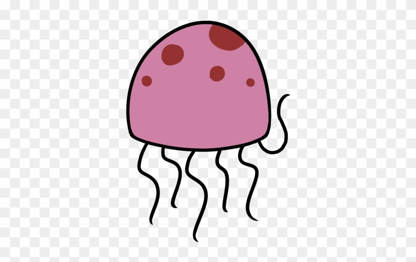 Jellyfish-silhouette Spongebobjellyfish Ycogjyngi - Spongebob Jellyfish Transparent #399790