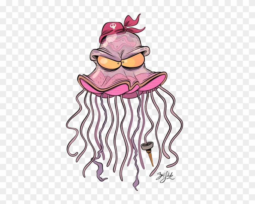 Jolly Jellyfish By Themrock - Evil Jellyfish Cartoon #399812