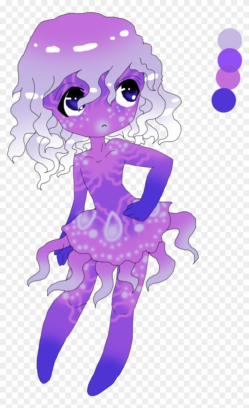 Jellyfish Anthro Adopt By Adoptableluvr Jellyfish Anthro - Anthro Jellyfish Girl #399842