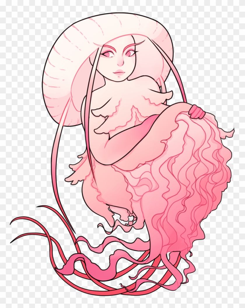 Jellyfish Mermaid By Moonstardraws - Drawing #399890