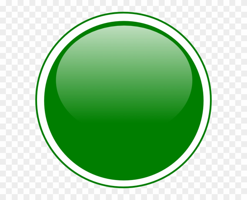 Green Round Button Png #399900