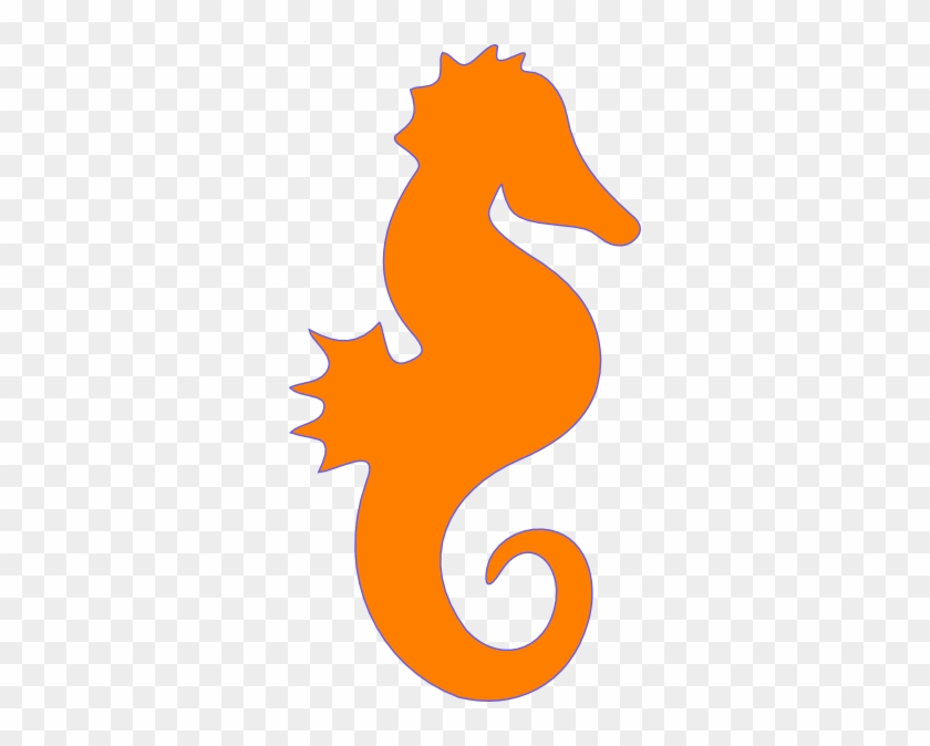 Blue Seahorse Clipart - Seahorse Silhouette Png #399921