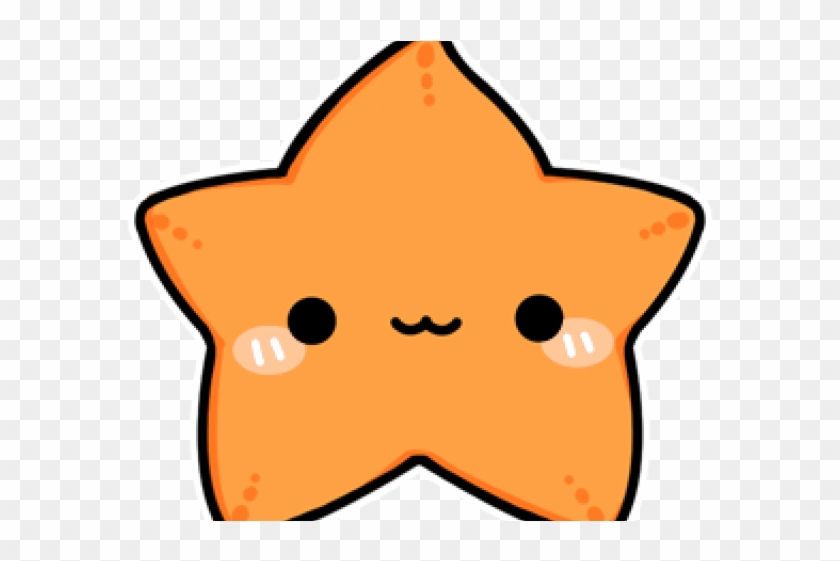 Starfish Clipart Kawaii - Cute Starfish Drawing #400016