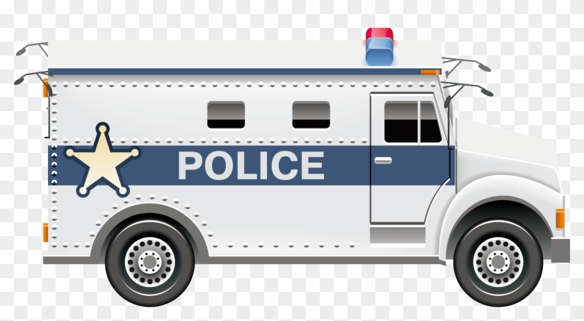 Van Police Car Police Car Clip Art - Clip Art Police Truck #400056