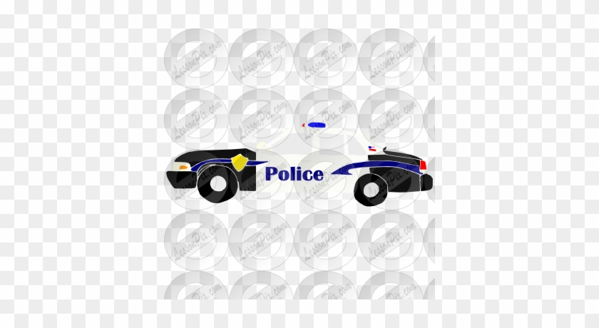 Police Car Stencil - Police #400107