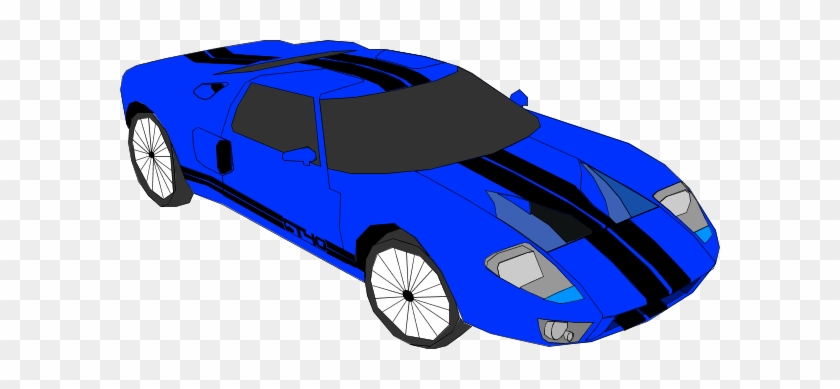 Clip Art Blue Cars Clipart - Blue Sports Car Clipart #400131