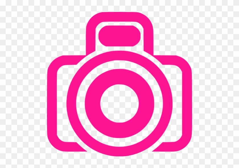 Pin Camera Clip Art Transparent - Pink Camera Icon Png #400172