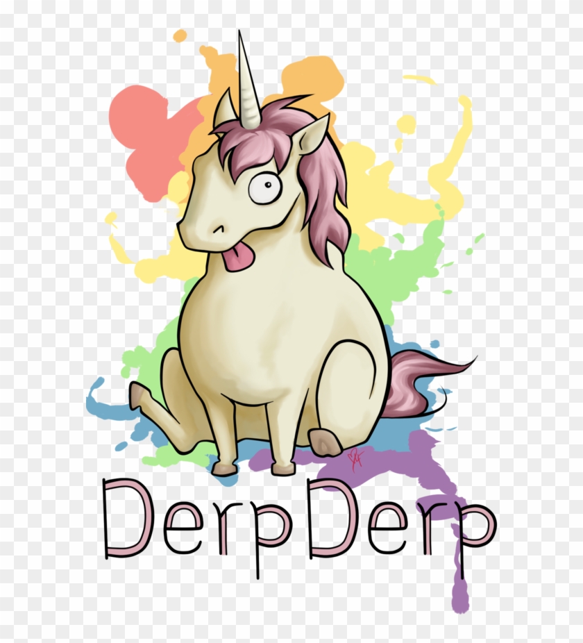 Derpderp The Unicorn By Millenniumsnow - Derp Unicorn #400226