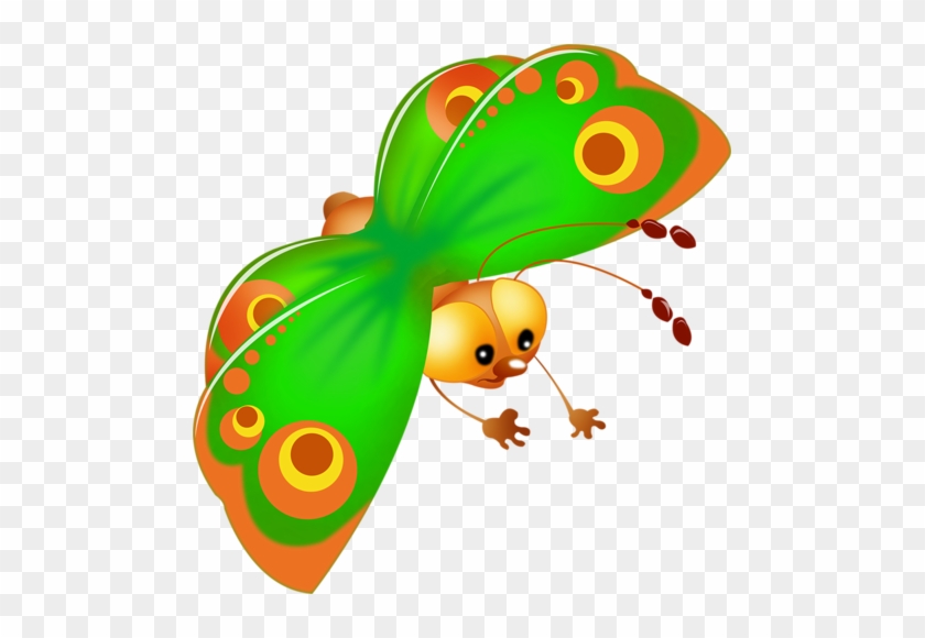 All Butterfly Are Om A Transparent Background - Baby Cartoon Butterfly -  Free Transparent PNG Clipart Images Download