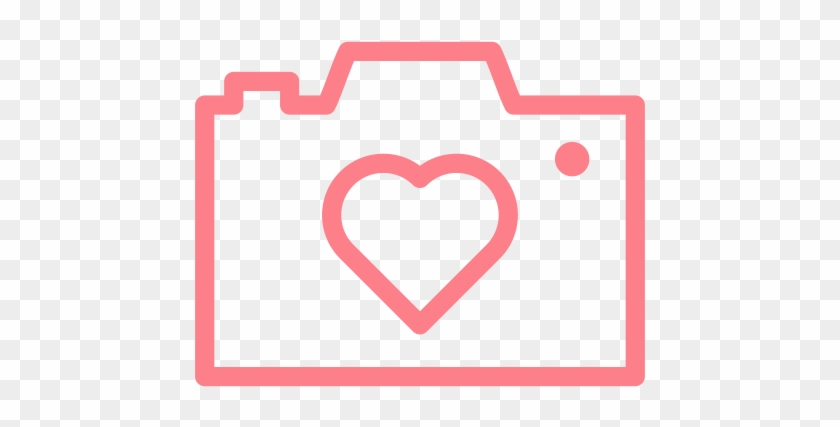 Camera, Heart, Love, Dating, Wedding, Valentine Icon - Camera With Heart Png #400263