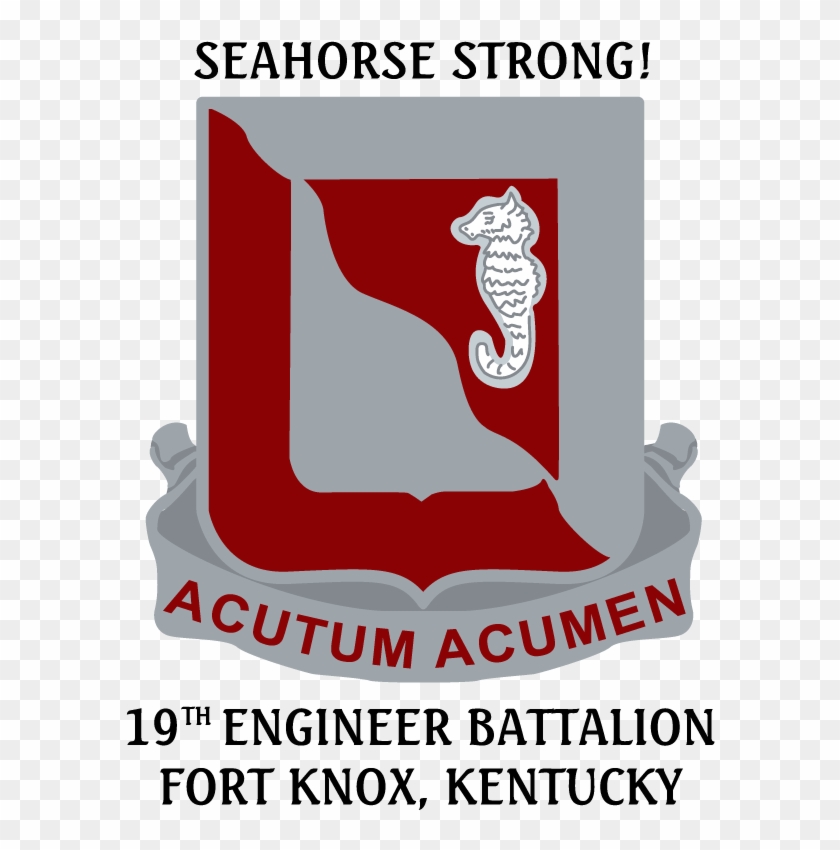 Seahorse Strong Acutum Acumen 19th Engineer Battalion - United States Army #400273