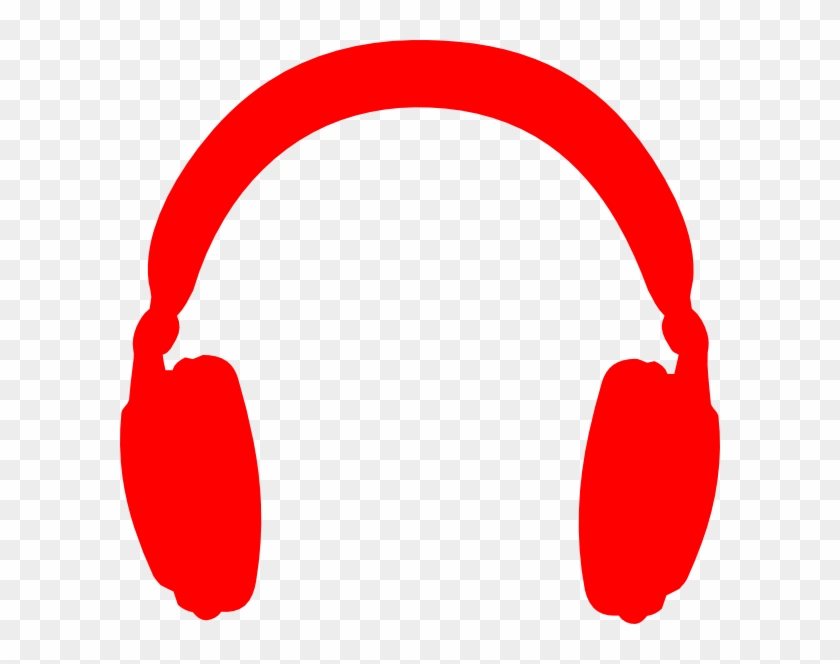 Clip Art Without Background Color - Red Headphone Icon Png #400387
