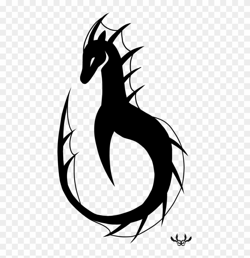 Drawn Seahorse Tribal - Sea Horse Tribal Drawings #400391