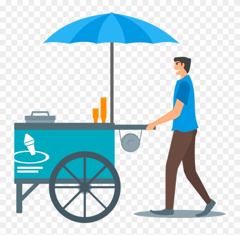 Free Ice Cream Vendor Clip Art - Start A Hot Dog Cart Business: Your Step-by-step Guide #400433