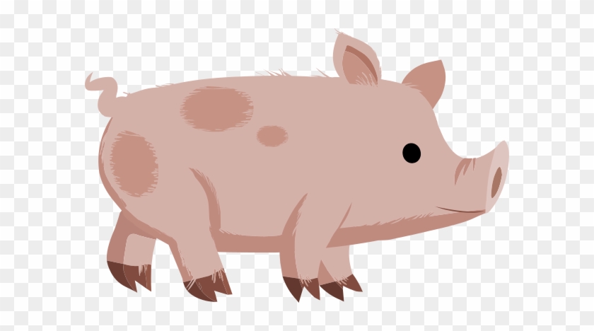 Cute Spotted Piglet Clip Art At Clker - Pig #400479