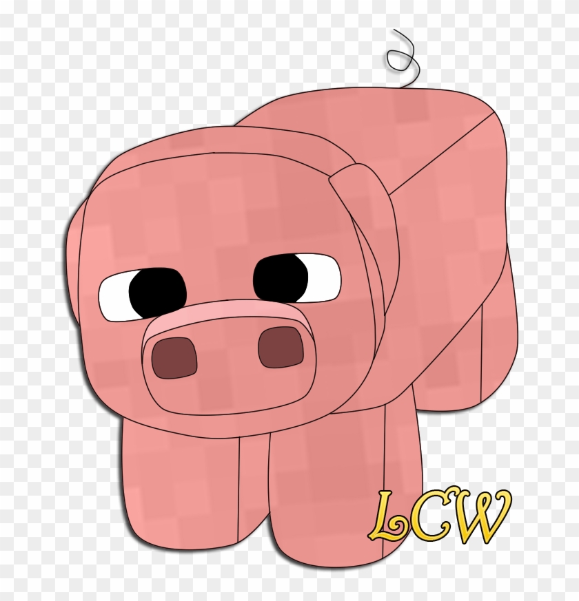 Minecraft Pig By Theladyclockwork On Deviantart - Cute Pig Minecraft Png #400484