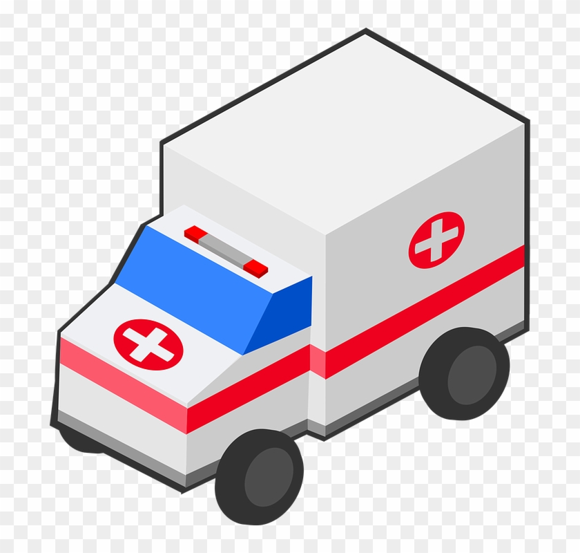 Police Radio Cliparts 10, - Isometric Ambulance #400485