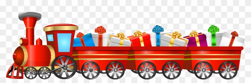 Christmas Train Transparent Png Clip Art Image - Christmas Train Png #400512